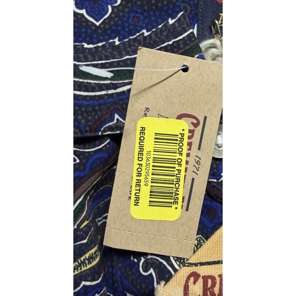 NWT Cremieux Mens Long Sleeve Button Down Paisley Cotton Shirt Size Large - Picture 11 of 16